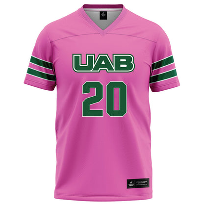 UAB - NCAA Football : Isaiah Jacobs - Pink Football Jersey-0
