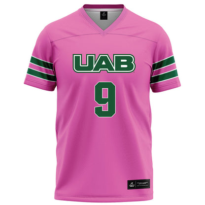 UAB - NCAA Football : AJ Johnson - Pink Football Jersey-0