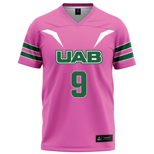 UAB - NCAA Football : Noah Nelson - Pink Football Jersey-0