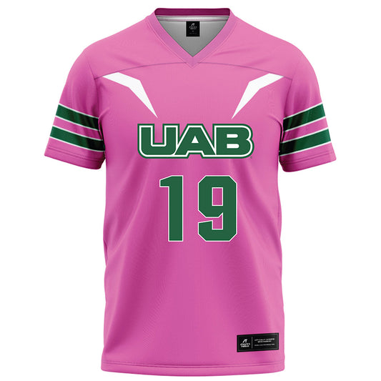 UAB - NCAA Football : Gabriel Cline - Pink Football Jersey-0