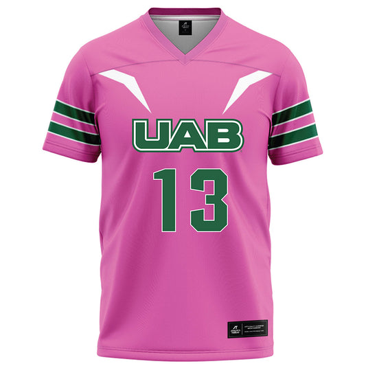 UAB - NCAA Football : Cd Gill - Pink Football Jersey-0