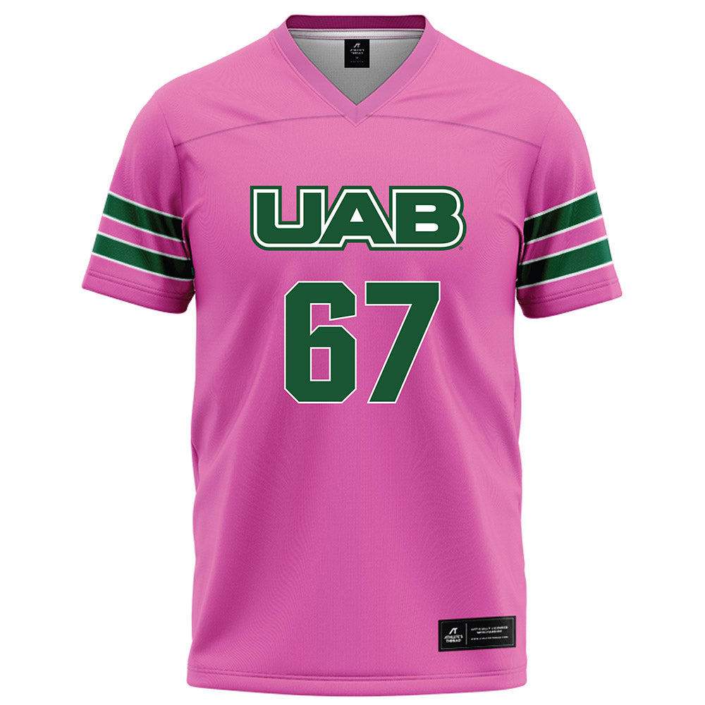UAB - NCAA Football : Wes Wiggins - Pink Football Jersey-0