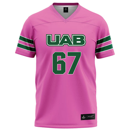 UAB - NCAA Football : Wes Wiggins - Pink Football Jersey-0