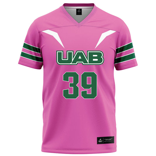 UAB - NCAA Football : Jonah Delange - Pink Football Jersey-0