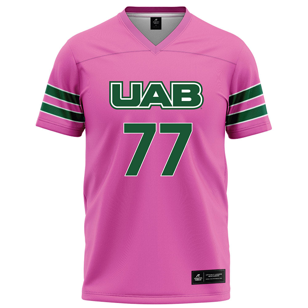 UAB - NCAA Football : Logan Moore - Pink Football Jersey-0