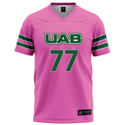 UAB - NCAA Football : Logan Moore - Pink Football Jersey-0