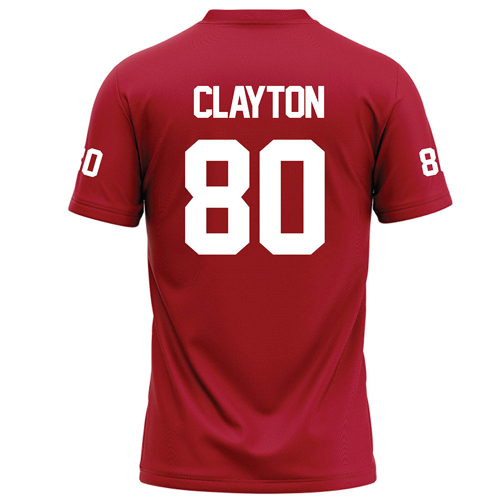 Nicholls State - NCAA Football : Amari Clayton - Red Football Jersey-1