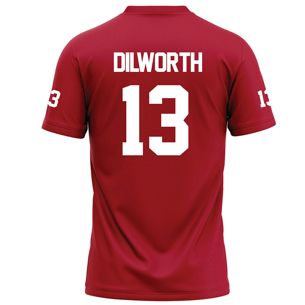 Nicholls State - NCAA Football : Zavian Dilworth - Red Football Jersey-1