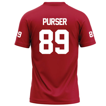 Nicholls State - NCAA Football : Jack Purser - Red Football Jersey-1