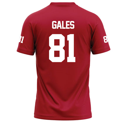 Nicholls State - NCAA Football : Patrick Gales - Red Football Jersey-1