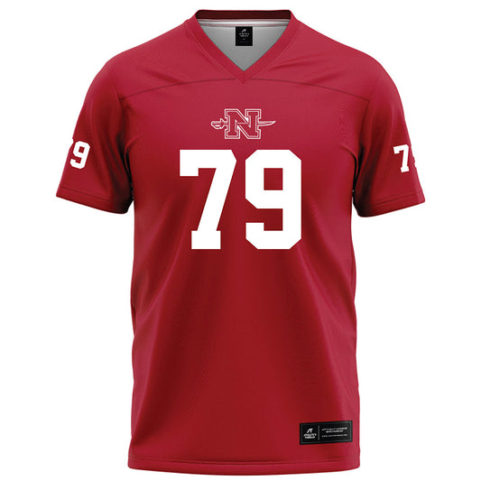 Nicholls State - NCAA Football : Kohl Fulton - Red Football Jersey-0