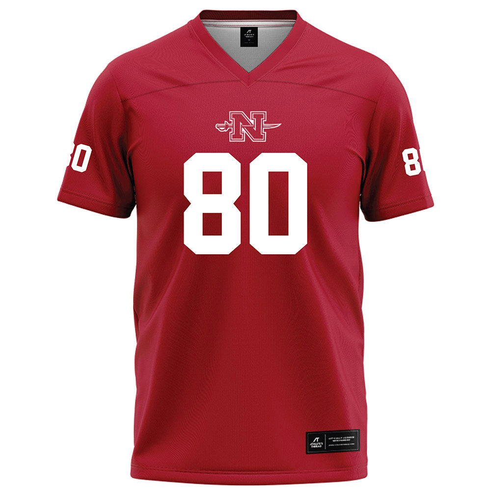 Nicholls State - NCAA Football : Amari Clayton - Red Football Jersey-0