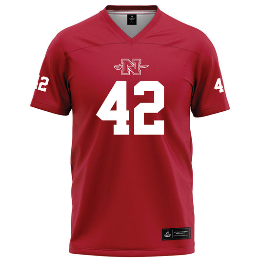 Nicholls State - NCAA Football : David Cresson - Red Football Jersey-0