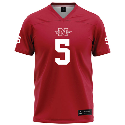 Nicholls State - NCAA Football : Kayden Andoh - Red Football Jersey-0