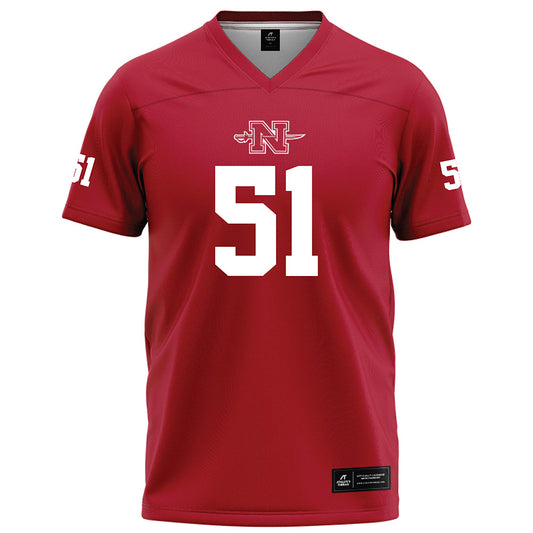 Nicholls State - NCAA Football : Malik Ellis - Red Football Jersey-0