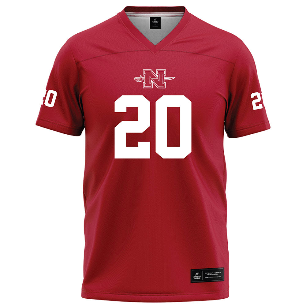 Nicholls State - NCAA Football : Kershawn Fisher - Red Football Jersey