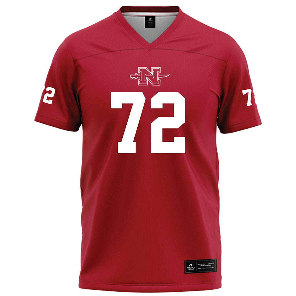 Nicholls State - NCAA Football : Thomas Ashe - Red Football Jersey-0