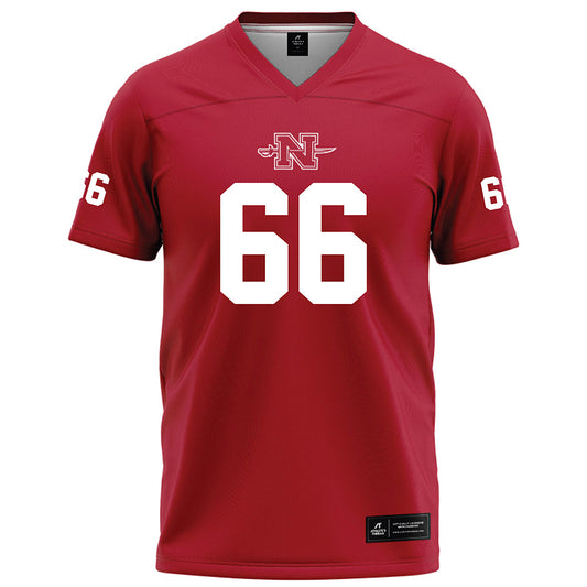Nicholls State - NCAA Football : Kamron Barnes - Red Football Jersey-0