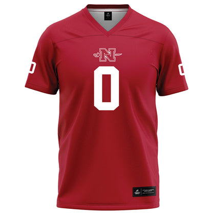 Nicholls State - NCAA Football : Laurence Sullivan - Red Football Jersey-0