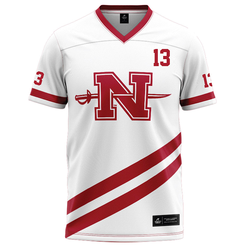 Nicholls State - NCAA Football : Jackson Dufrene - White Football Jersey-0