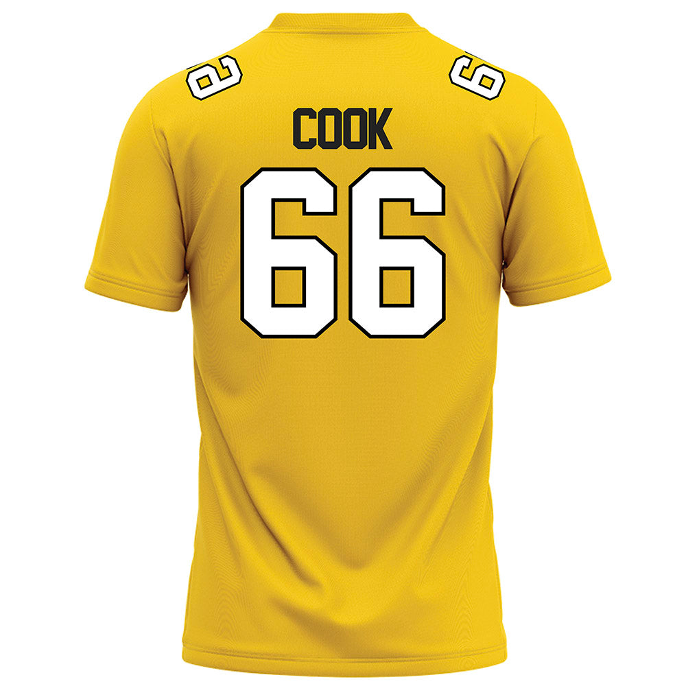 Centre College - NCAA Football : Brody Cook - Gold Football Jersey-1