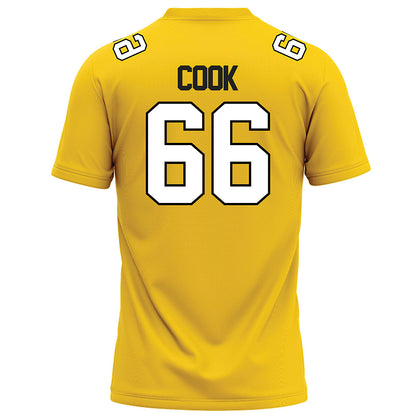Centre College - NCAA Football : Brody Cook - Gold Football Jersey-1