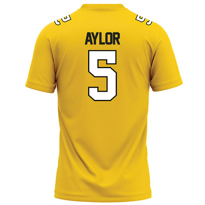 Centre College - NCAA Football : Brody Aylor - Gold Football Jersey-1