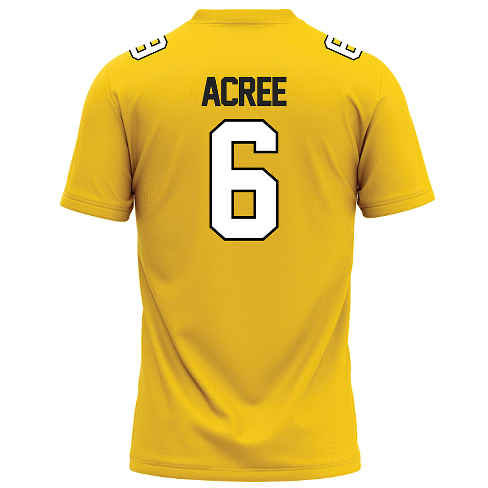 Centre College - NCAA Football : Lincoln Acree - Gold Football Jersey-1