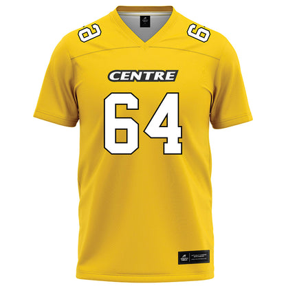 Centre College - NCAA Football : Walker Sims - Gold Football Jersey-0