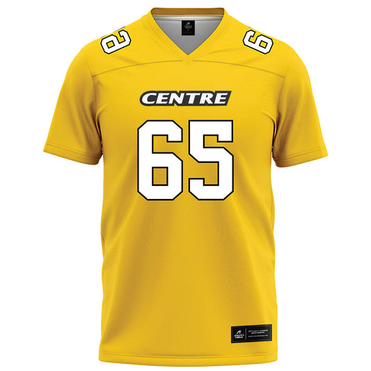 Centre College - NCAA Football : John Abernathy - Gold Football Jersey-0
