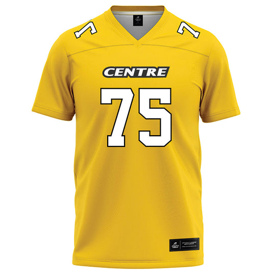 Centre College - NCAA Football : Jeremy Bader - Gold Football Jersey-0
