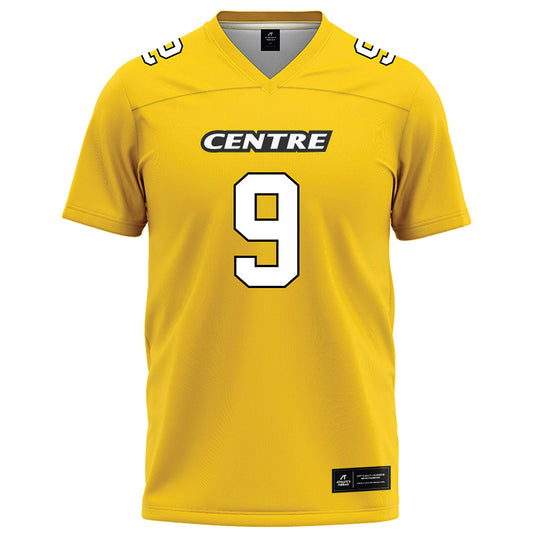 Centre College - NCAA Football : Keenan Banther - Gold Football Jersey-0