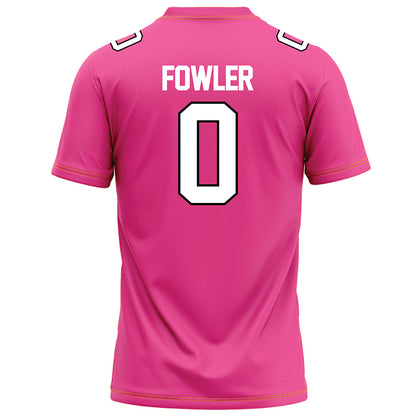 Centre College - NCAA Football : Wyatt Fowler - Pink Football Jersey-3