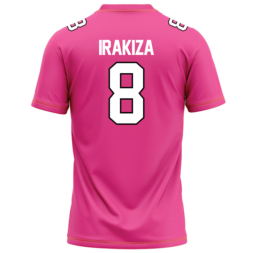 Centre College - NCAA Football : Nelson Irakiza - Pink Football Jersey-2
