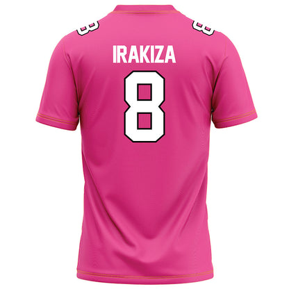 Centre College - NCAA Football : Nelson Irakiza - Pink Football Jersey-2