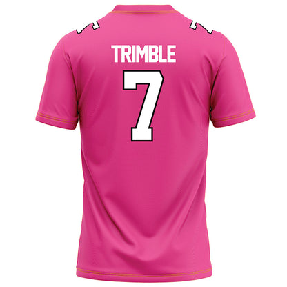 Centre College - NCAA Football : Mason Trimble - Pink Football Jersey-3