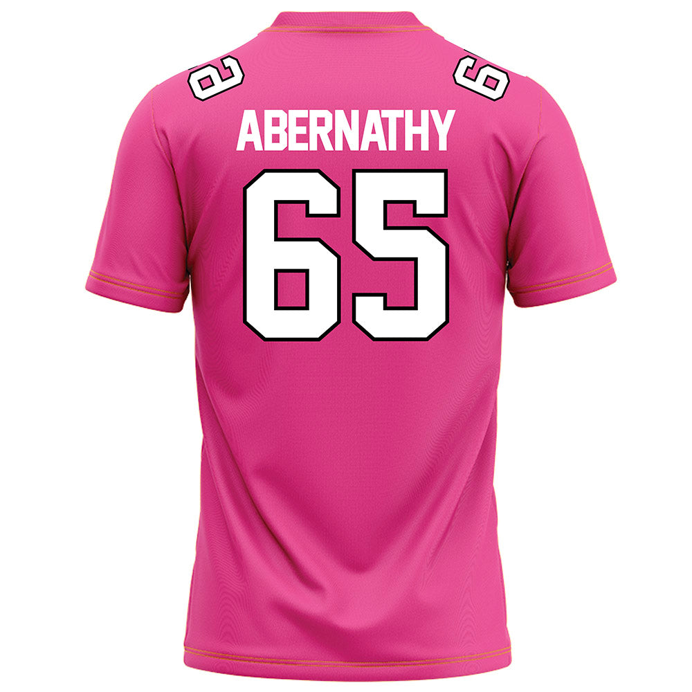 Centre College - NCAA Football : John Abernathy - Pink Football Jersey-2