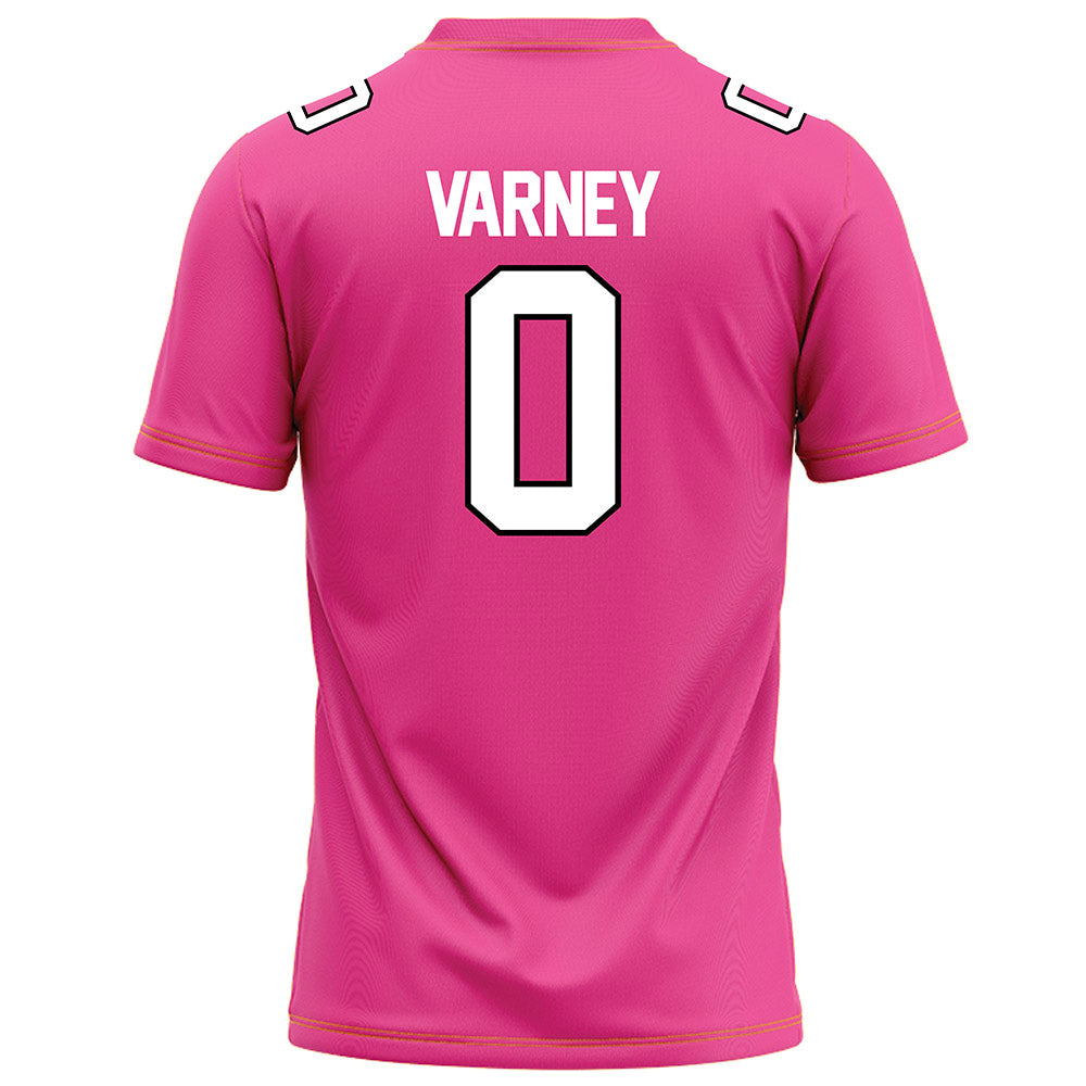 Centre College - NCAA Football : Cayden Varney - Pink Football Jersey-3