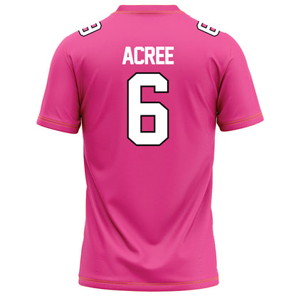 Centre College - NCAA Football : Lincoln Acree - Pink Football Jersey-3