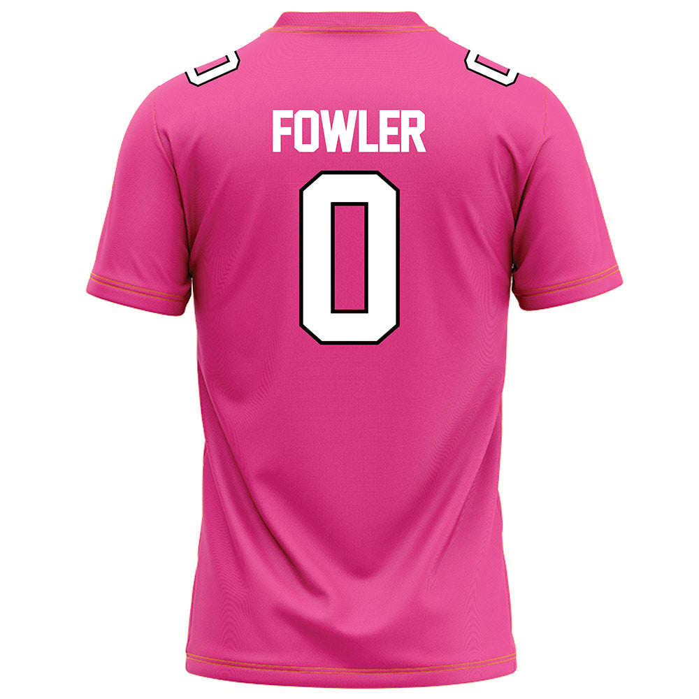 Centre College - NCAA Football : Wyatt Fowler - Pink Football Jersey-2
