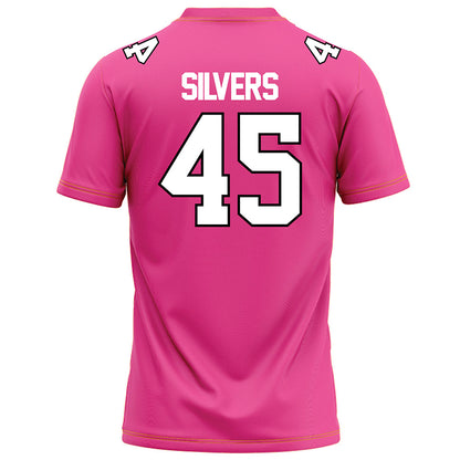 Centre College - NCAA Football : Caleb Silvers - Pink Football Jersey-2