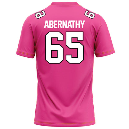 Centre College - NCAA Football : John Abernathy - Pink Football Jersey-3