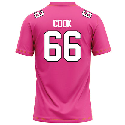 Centre College - NCAA Football : Brody Cook - Pink Football Jersey-3