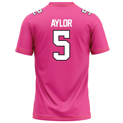 Centre College - NCAA Football : Brody Aylor - Pink Football Jersey-2