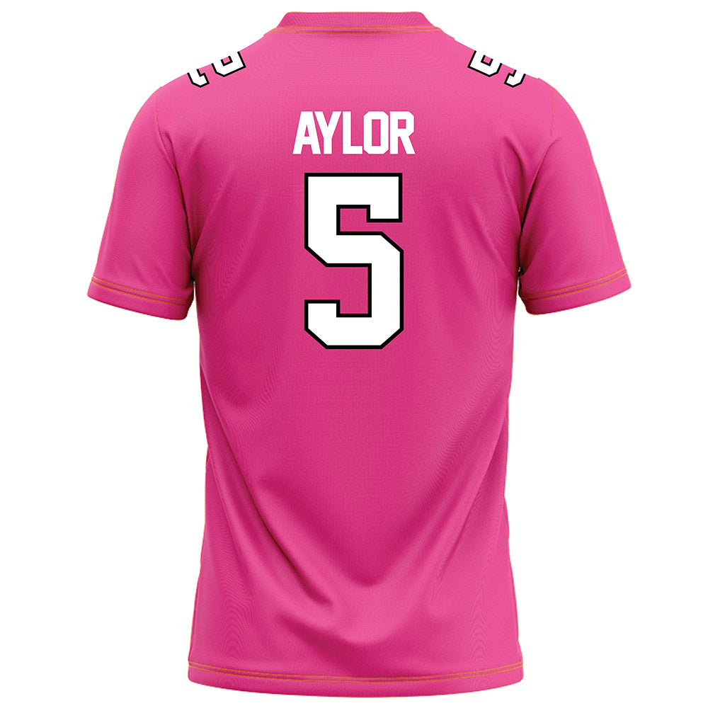 Centre College - NCAA Football : Brody Aylor - Pink Football Jersey-3