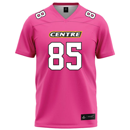 Centre College - NCAA Football : Brooks Kightlinger - Pink Football Jersey-1