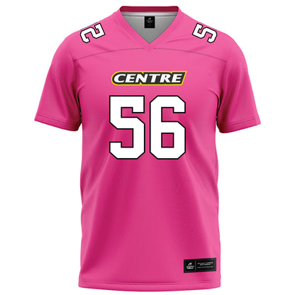 Centre College - NCAA Football : Keandre Thompson - Pink Football Jersey-0