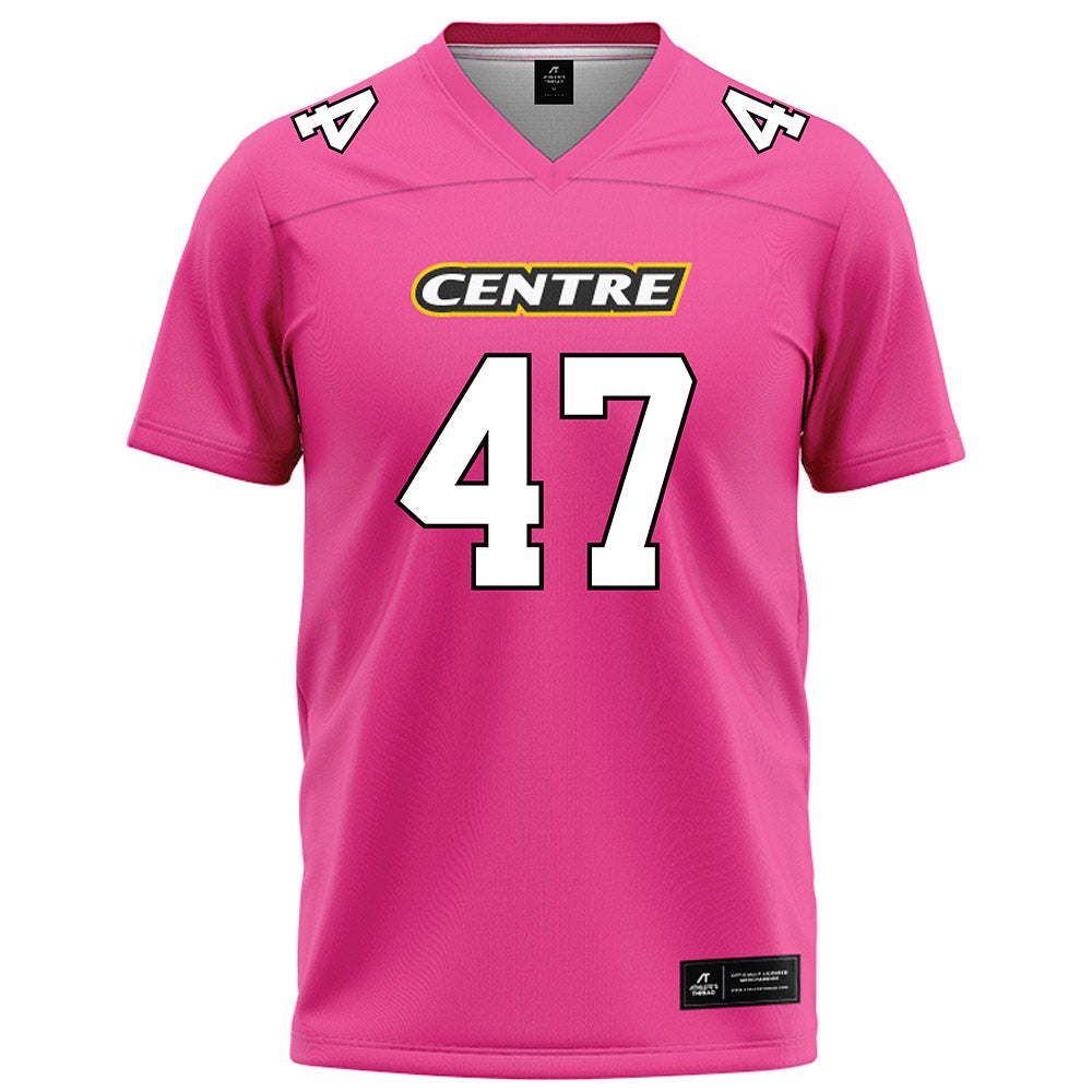 Centre College - NCAA Football : Deuce Johnson II - Pink Football Jersey-1