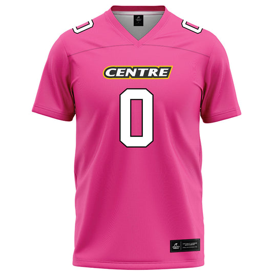 Centre College - NCAA Football : Cayden Varney - Pink Football Jersey-0