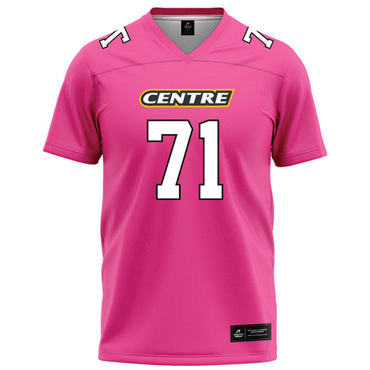 Centre College - NCAA Football : Walker Sims - Pink Football Jersey-0